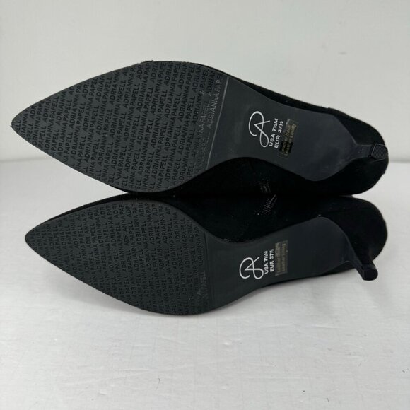 Adrianna Papell NEW Helene Micro Suede Black Ankle Bootie Pump Heels 7M & 7.5M - Picture 8 of 13